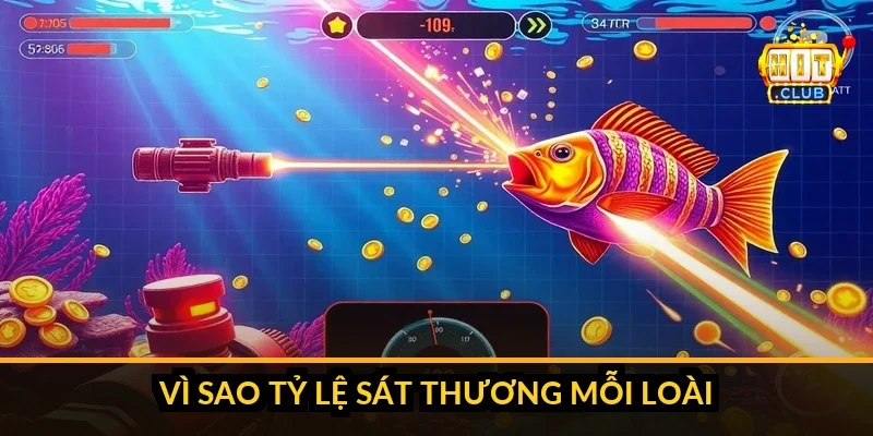 Bảng minh họa hệ số thưởng theo từng loài cá và công thức xu cược nhân hệ số trong bắn cá HitClub