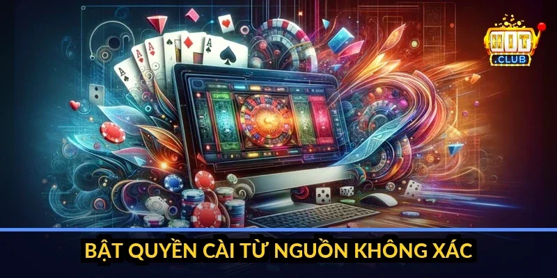 Màn hình cài đặt Android tại mục cấp quyền "Cài đặt ứng dụng không rõ nguồn gốc" với công tắc gạt sang bật cho trình duyệt