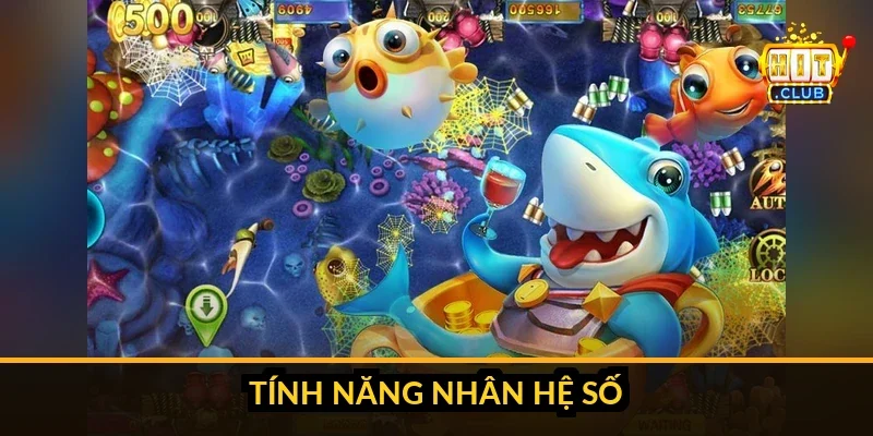 Minh họa vũ khí đặc biệt tia sét lan và bom đóng băng tác động lên đàn cá trên màn hình